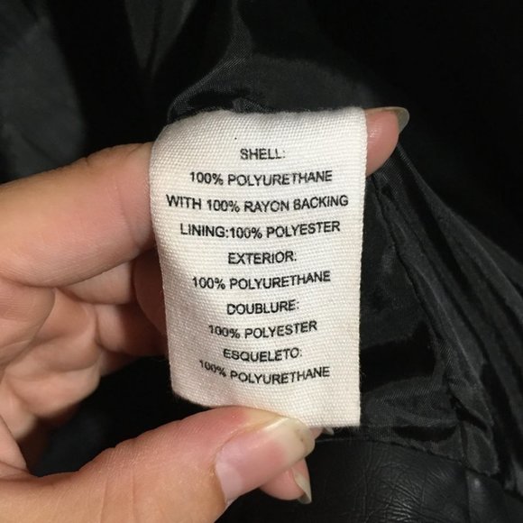 Black Pleather Jacket - Picture 2 of 5